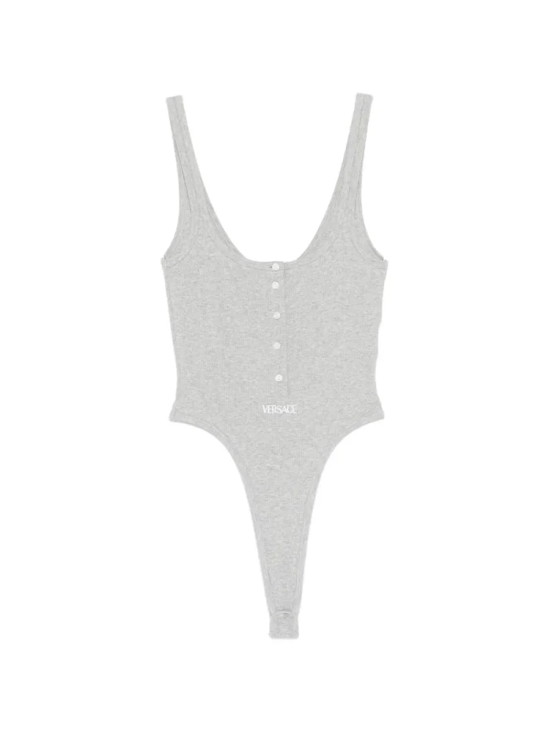 Body Versace Button Logo gri