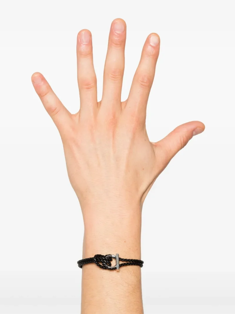 Alternative view of Bratara Ferragamo Gancini negru