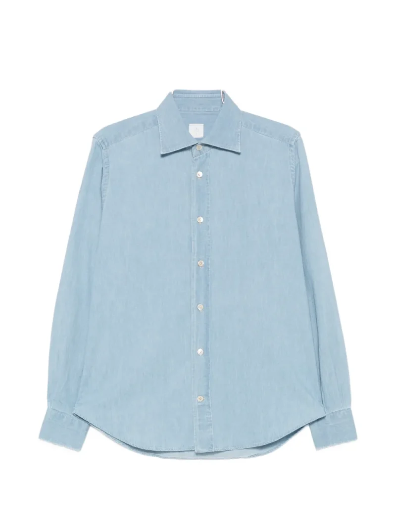 Camasa Eleventy Long-Sleeve albastru