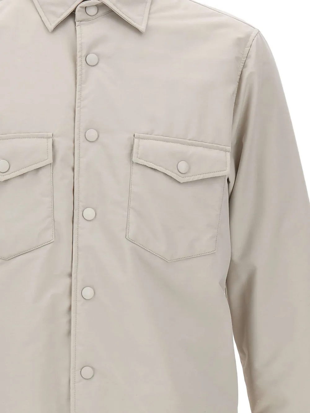 Camasa Eleventy Long-Sleeved bej - imagine 4