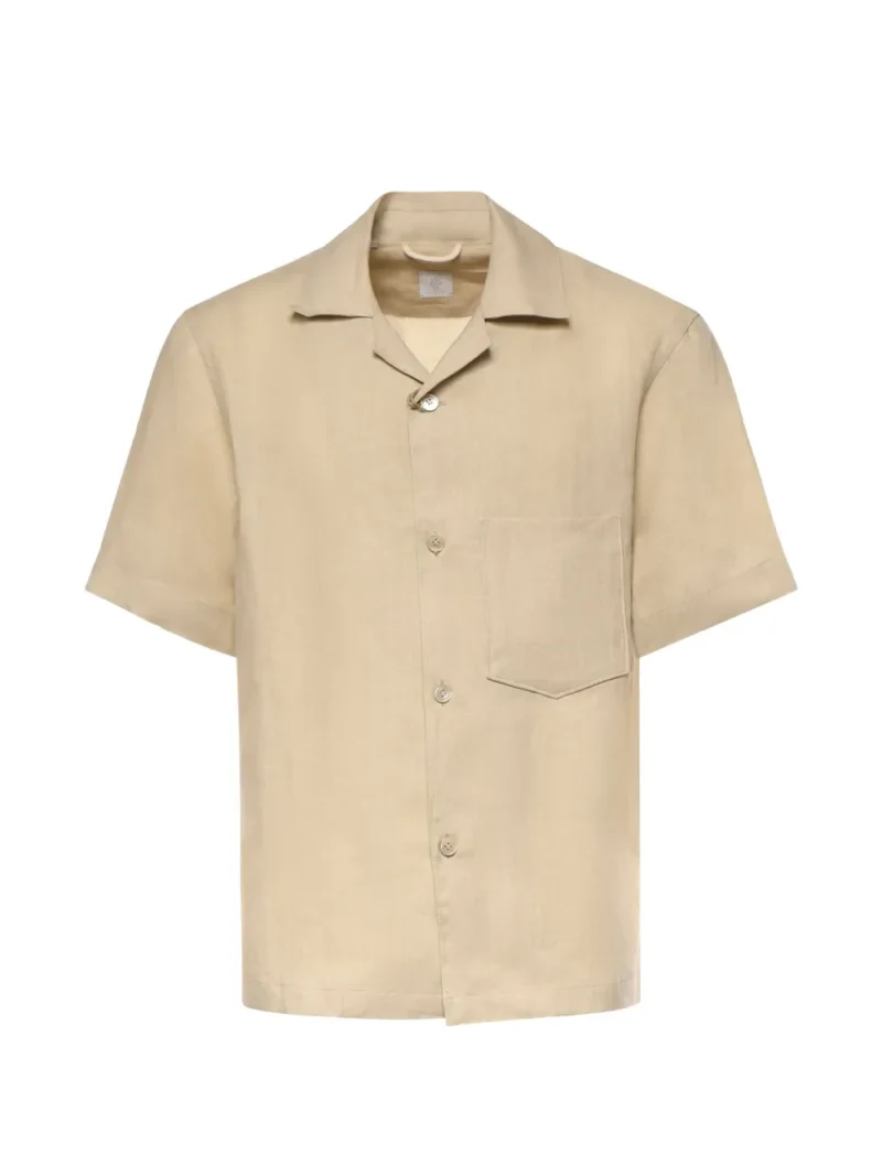 Camasa Eleventy Short-Sleeves bej