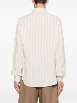 Alternative view of Camasa Eleventy Striped Linen bej