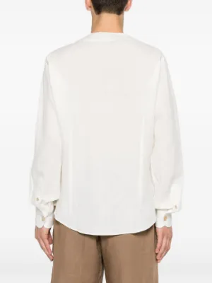 Alternative view of Camasa Eleventy V-neck Buttoned alb