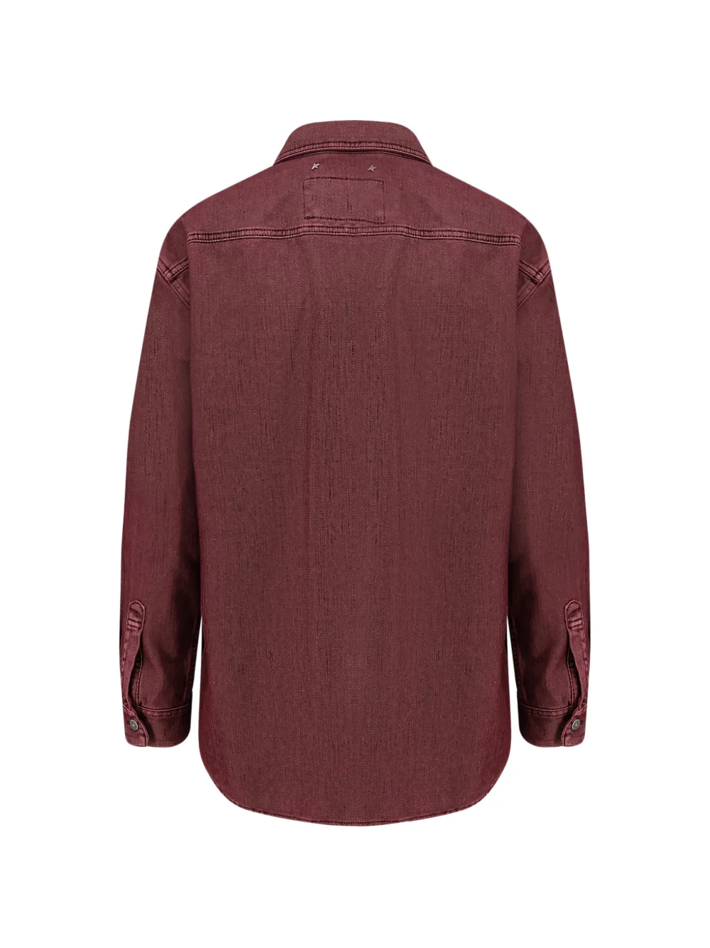 Camasa Golden Goose Pocket visiniu - imagine 2