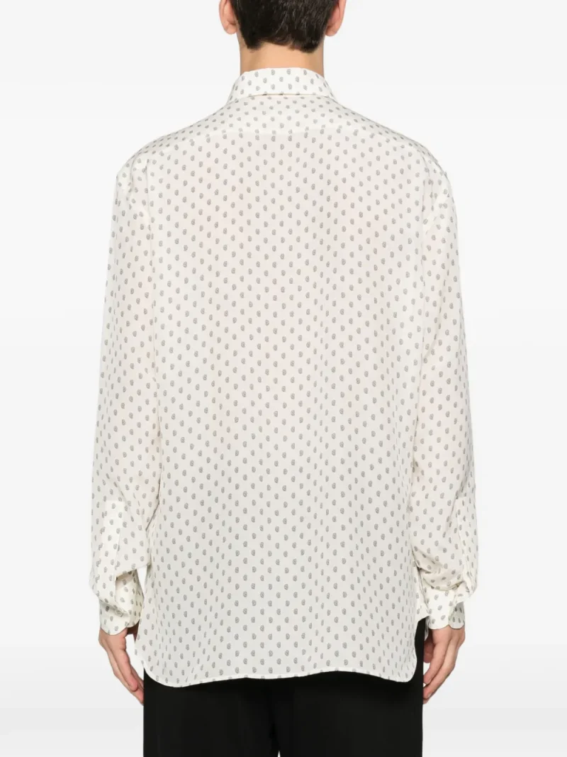 Alternative view of Camasa TOM FORD Paisley-Print alb