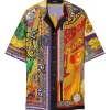 Camasa Versace Buttoned Graphic-Print multicolor