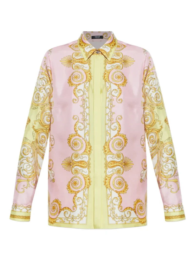 Camasa Versace Long-Sleeved Medusa-Head multicolor