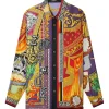 Camasa Versace Printed Silk Twill multicolor