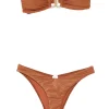 Costum de baie ZIMMERMANN Daylight Metallic maro