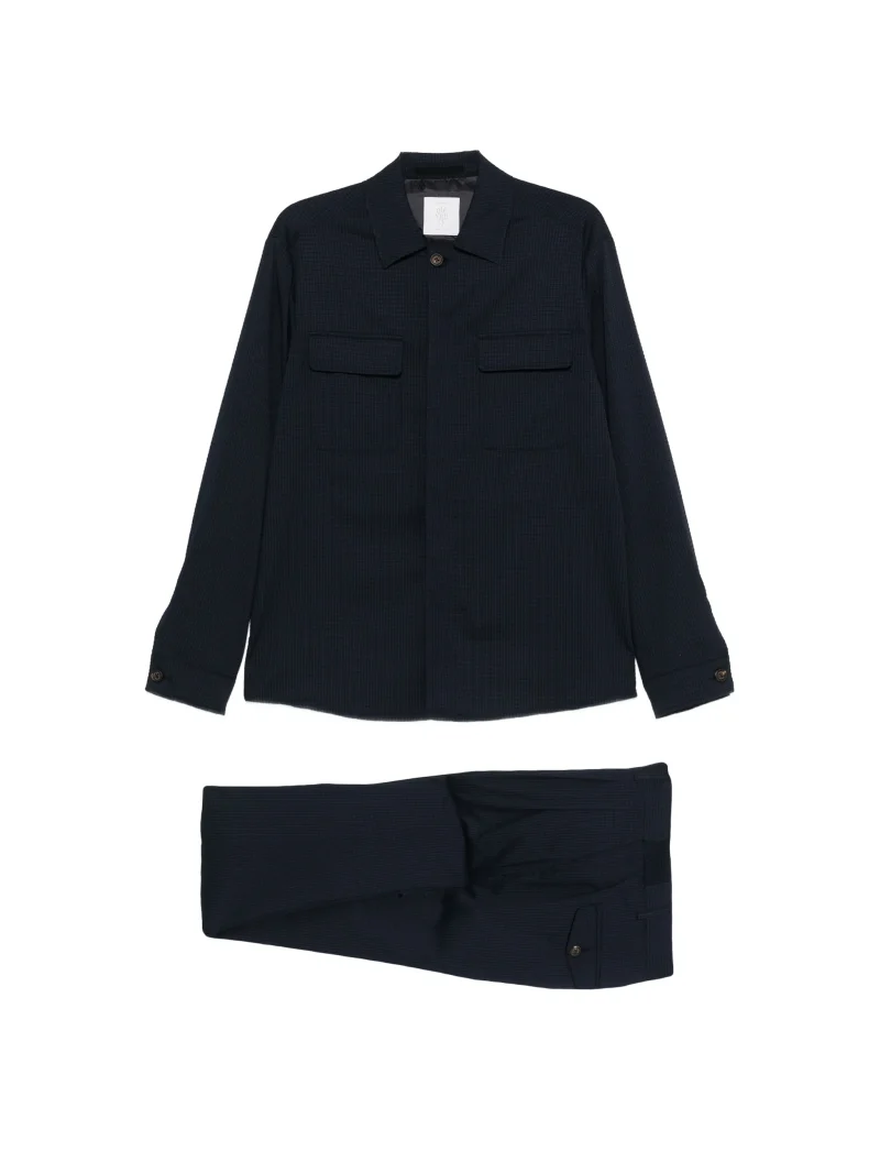 Costum Eleventy Textured bleumarin