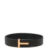 Curea TOM FORD T-Icon Leather maro