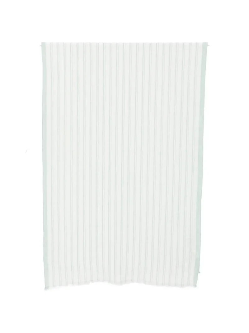 Esarfa Eleventy Stripe-Pattern Lurex-Detail verde