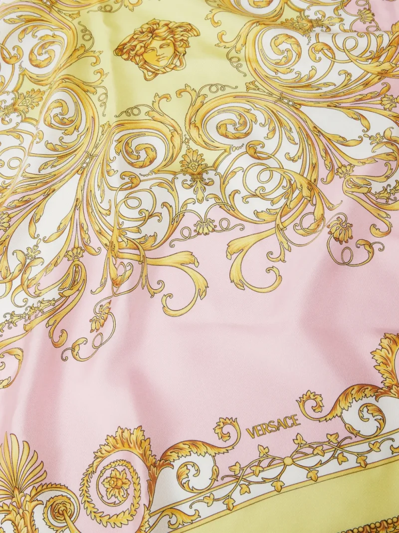 Alternative view of Esarfa Versace Spring Barocco Printed Silk roz