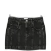 Fusta mini Marant Etoile five-pockets denim negru