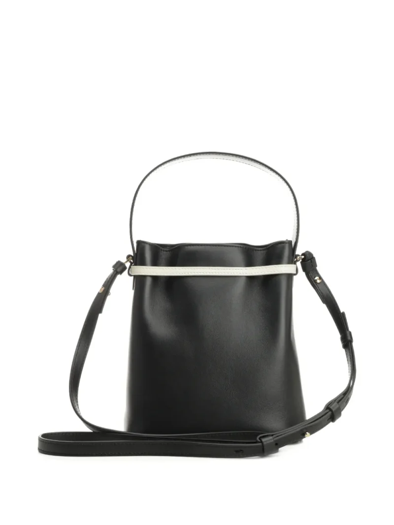 Alternative view of Geanta Ferragamo Bow-Detail Bucket negru