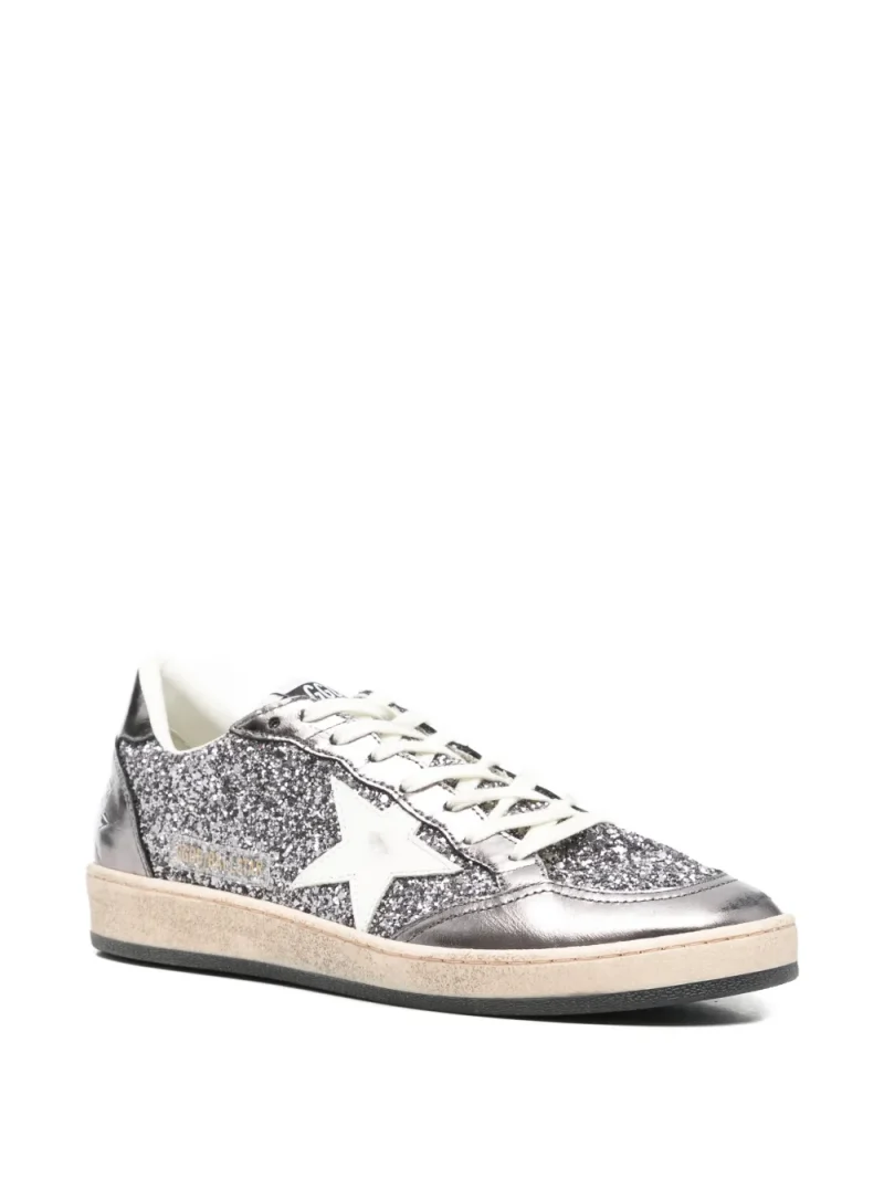 Alternative view of Golden Goose Ball Star glitter argintiu