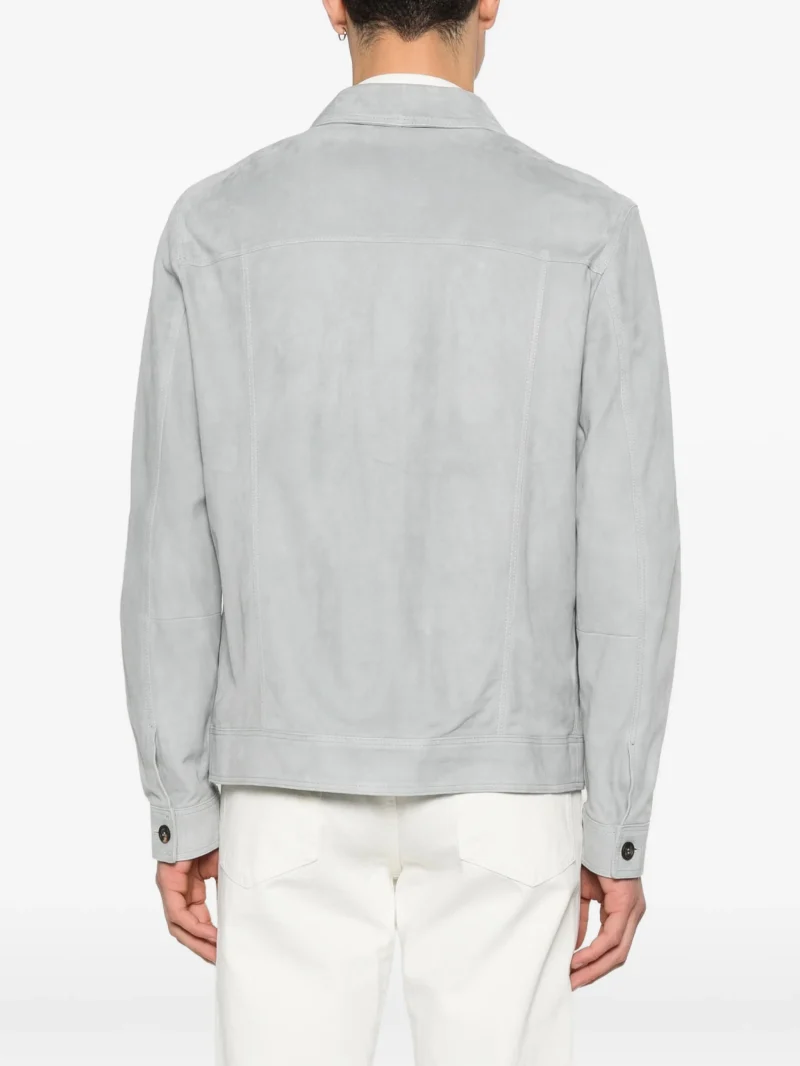 Alternative view of Jacheta Eleventy Buttoned Suede gri
