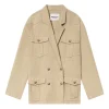 Jacheta MARANT Etoile Nevla double-breasted bej
