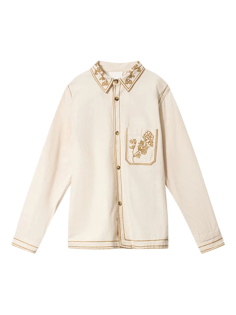 Jacheta MARANT Rudy embroidered crem