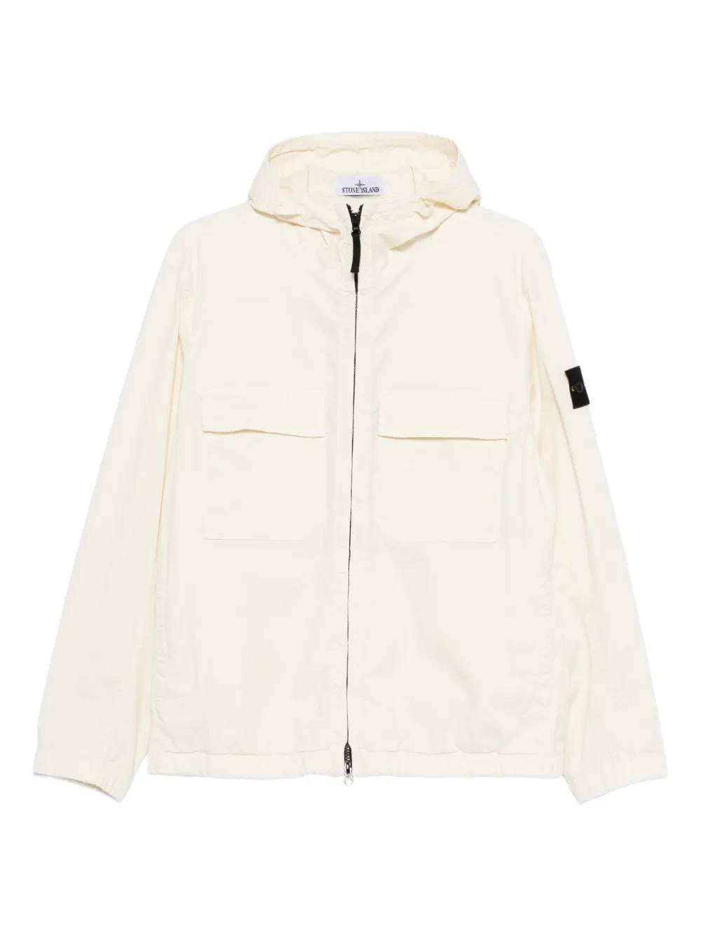 Jacheta Stone Island Hooded Pocket ecru