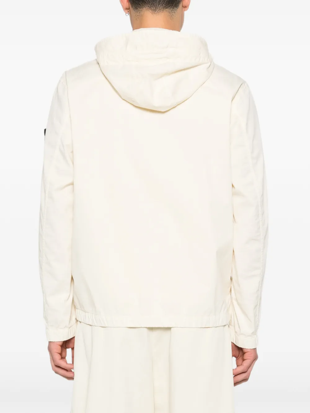 Jacheta Stone Island Hooded Pocket ecru - imagine 2