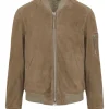 Jacheta TOM FORD Zip-Up Suede maro