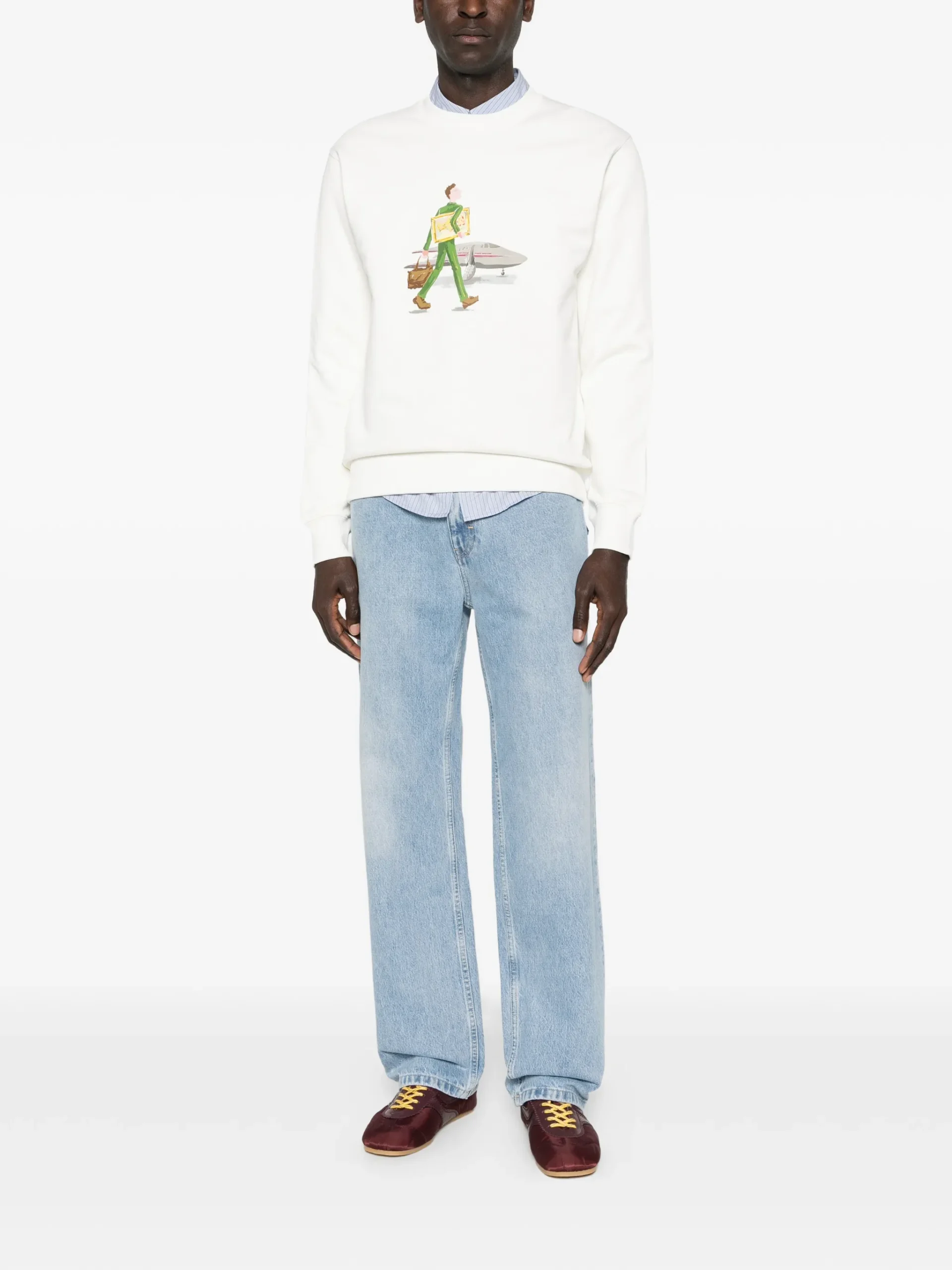 Jeans Axel Arigato Archive Straight albastru - imagine 4