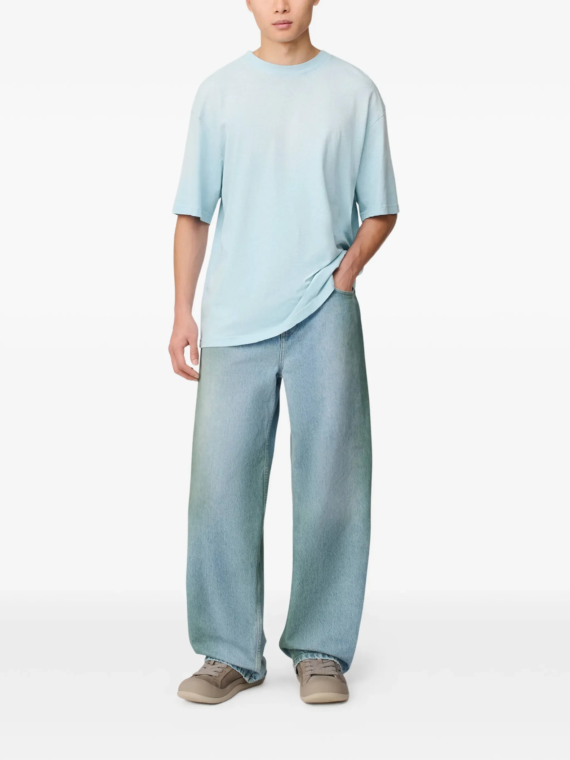 Jeans Axel Arigato Spray Relaxed albastru - imagine 4