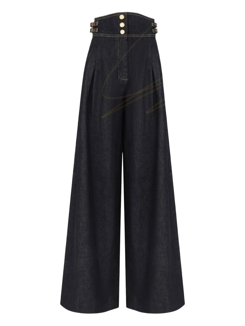 Jeans Zimmermann High-Waist Rebellion Flared bleumarin