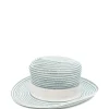 Palarie Eleventy Striped Ribbon hat albastru