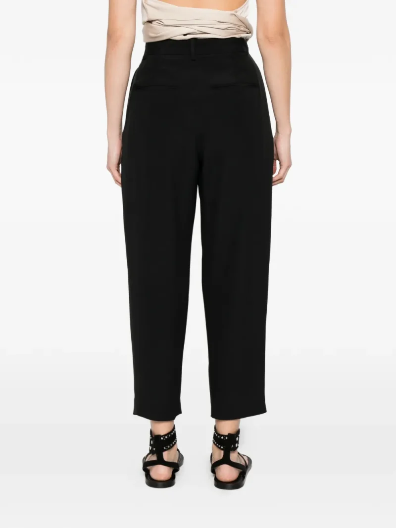 Alternative view of Pantaloni Isabel Marant Janice Pleated negru