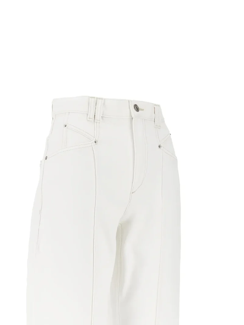 Alternative view of Pantaloni denim Drolane Logo-Patch ecru