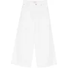 Pantaloni denim Stella McCartney Wide-Leg alb