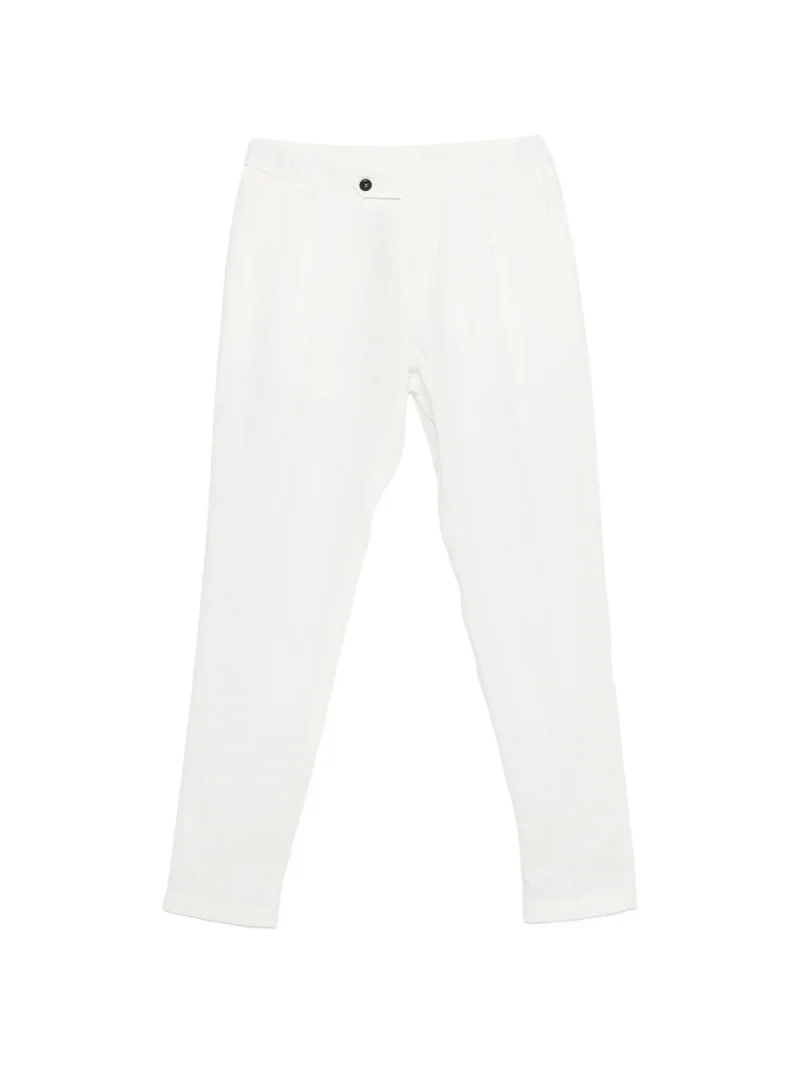 Pantaloni Eleventy Pleated alb