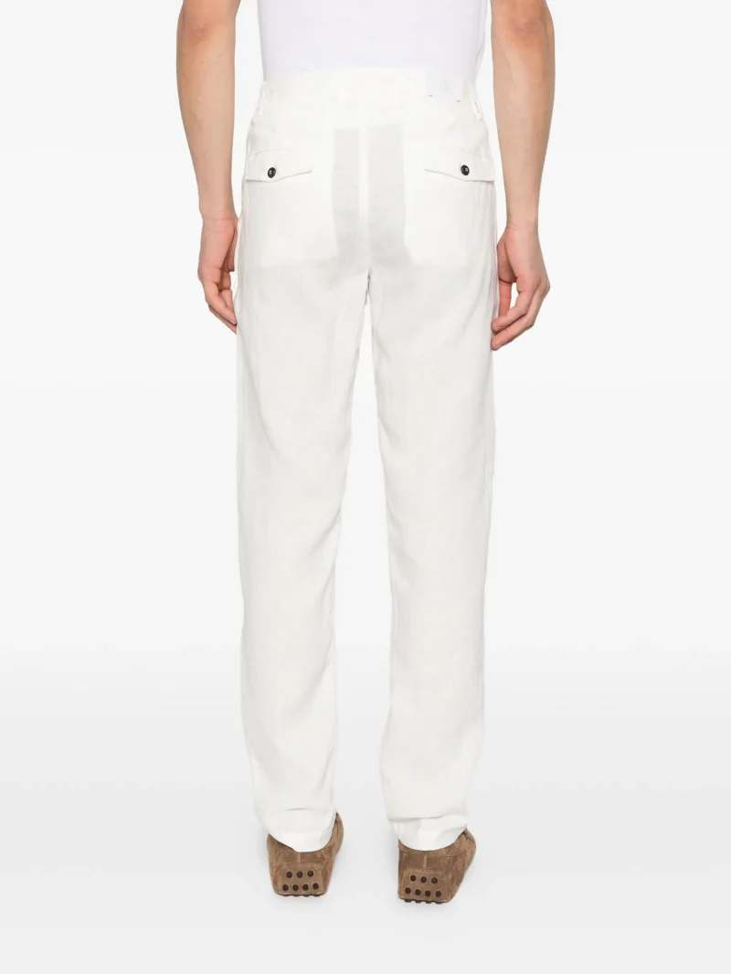 Alternative view of Pantaloni Eleventy Pleated alb