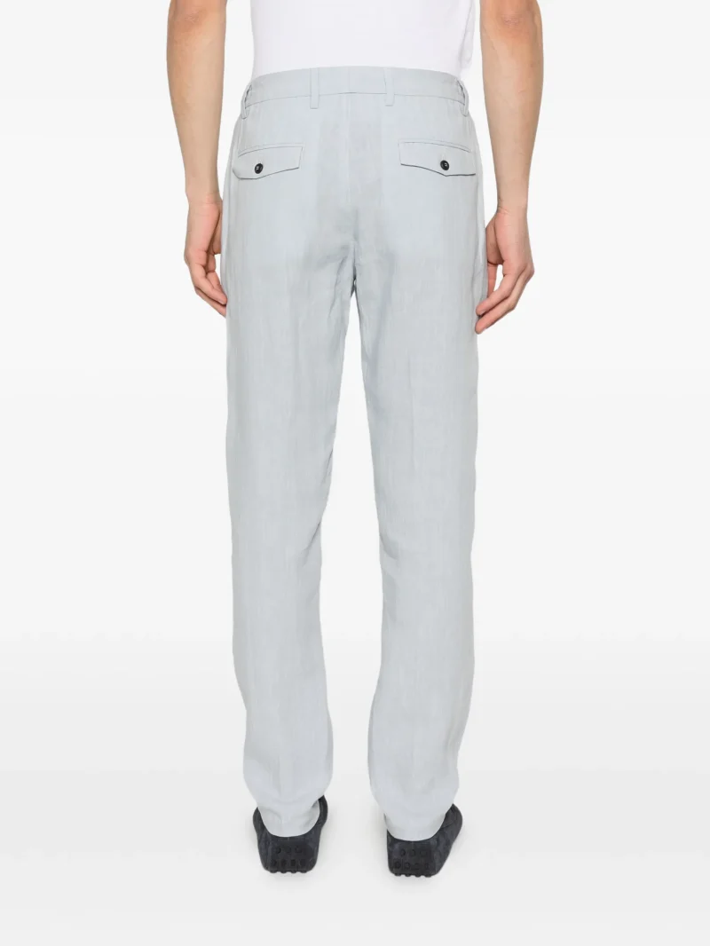 Alternative view of Pantaloni Eleventy Pleated albastru