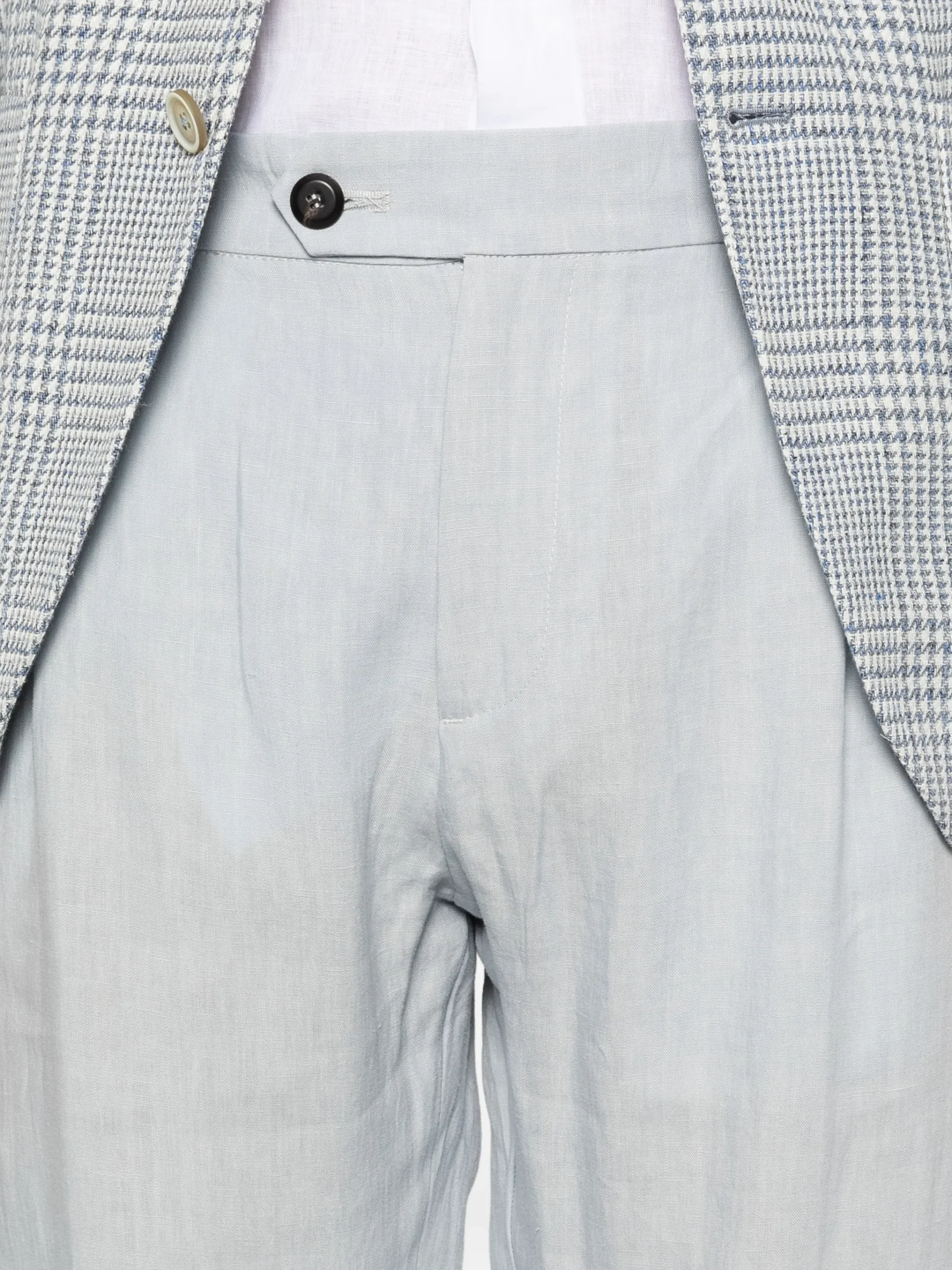 Pantaloni Eleventy Pleated albastru - imagine 5
