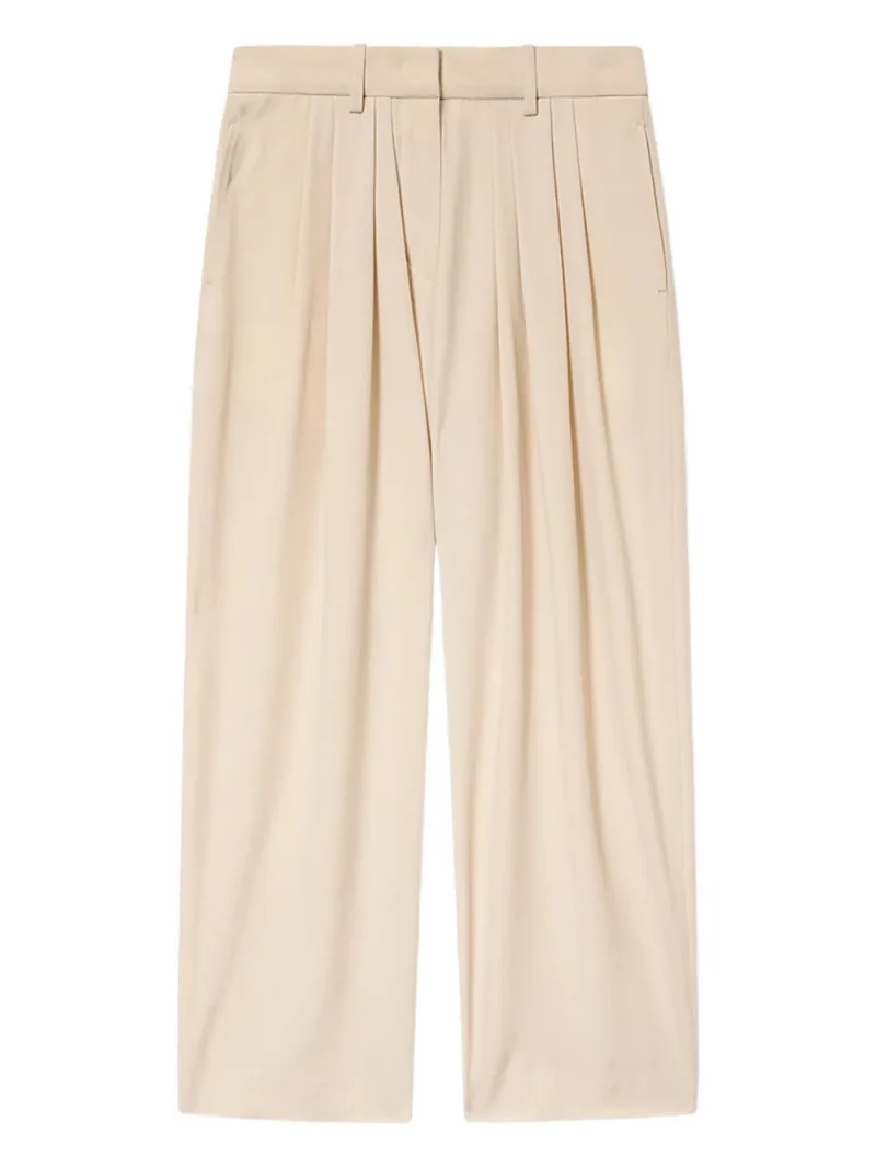Pantaloni Isabel Marant Janice Pleated ecru