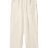 Pantaloni MARANT Ilyan cotton ecru