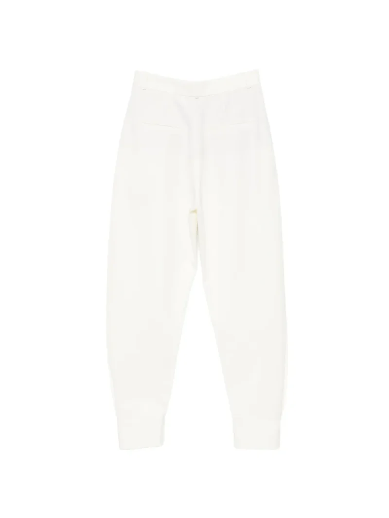 Alternative view of Pantaloni ROHE Pleated alb