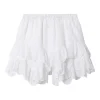 Pantaloni scurti Marant Etoile Jocadia ruffled alb