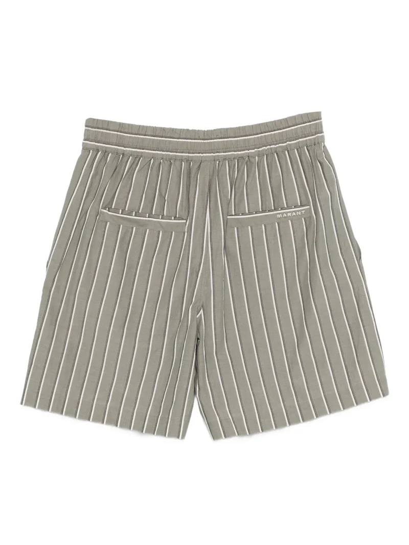 Alternative view of Pantaloni scurti MARANT striped gri