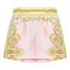 Pantaloni scurti Versace Barocco-Print roz