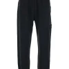 Pantaloni Stone Island Badge Detail Track negru