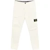 Pantaloni Stone Island Patch-Detail Cargo ecru