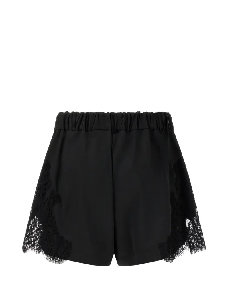 Alternative view of Pantalono scurti Versace Lace-Insert negru