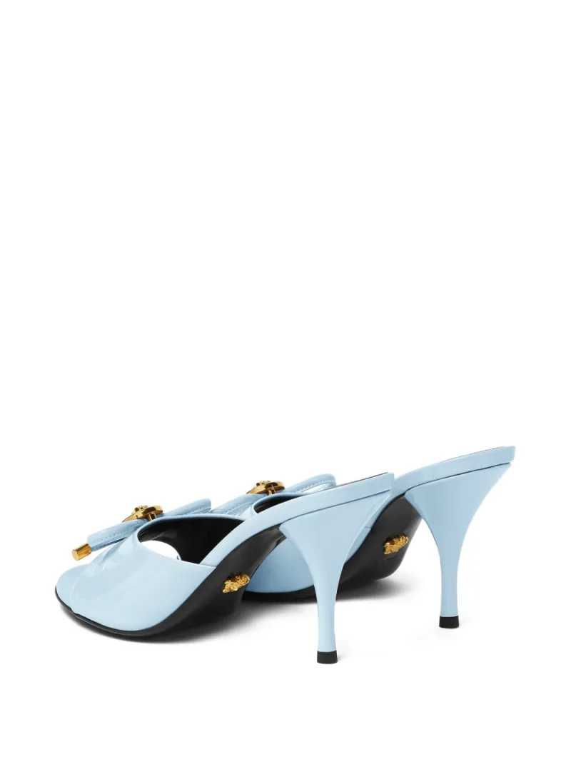 Alternative view of Pantofi Mules 85mm Opera Bow Stiletto-Heel albastru