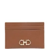 Portcard Ferragamo Logo-Detail maro