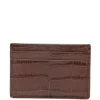 Portcard TOM FORD Crocodile-Embossed maro