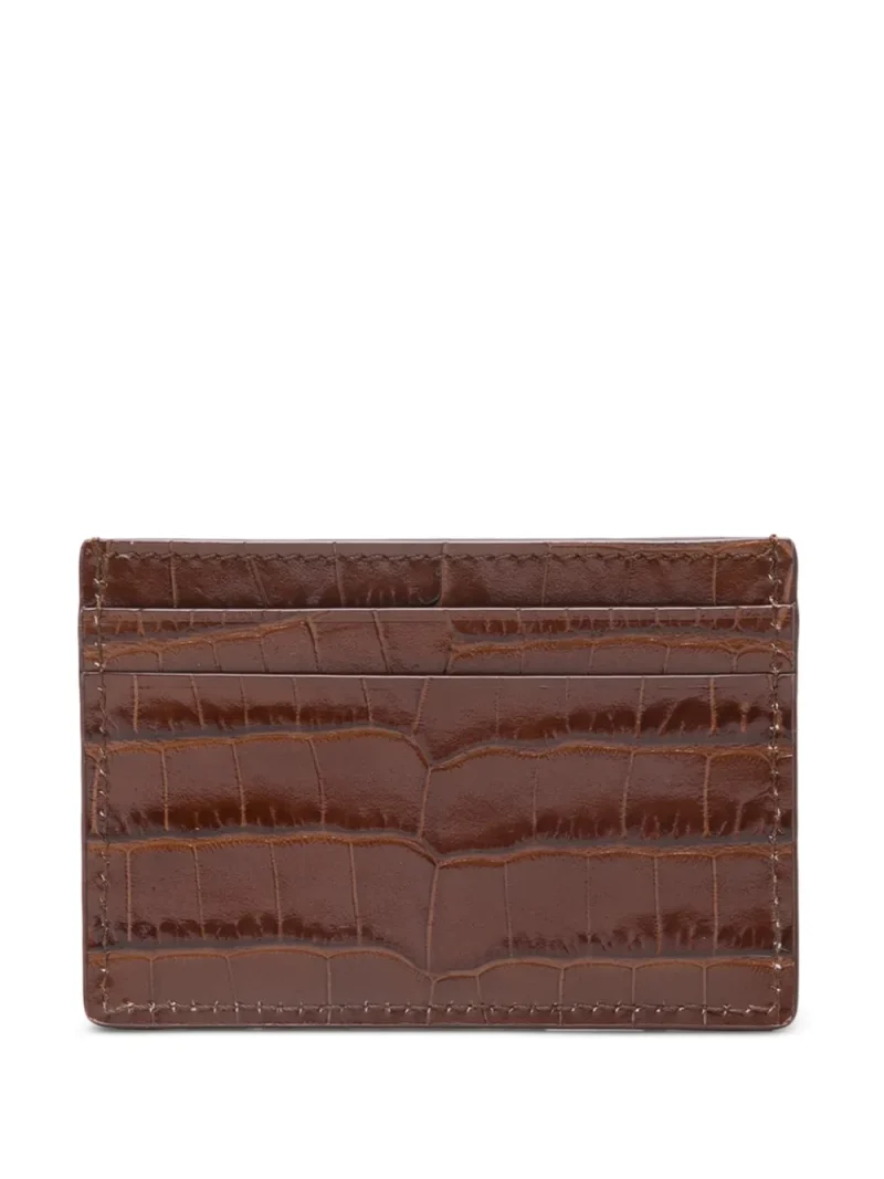 Alternative view of Portcard TOM FORD Crocodile-Embossed maro